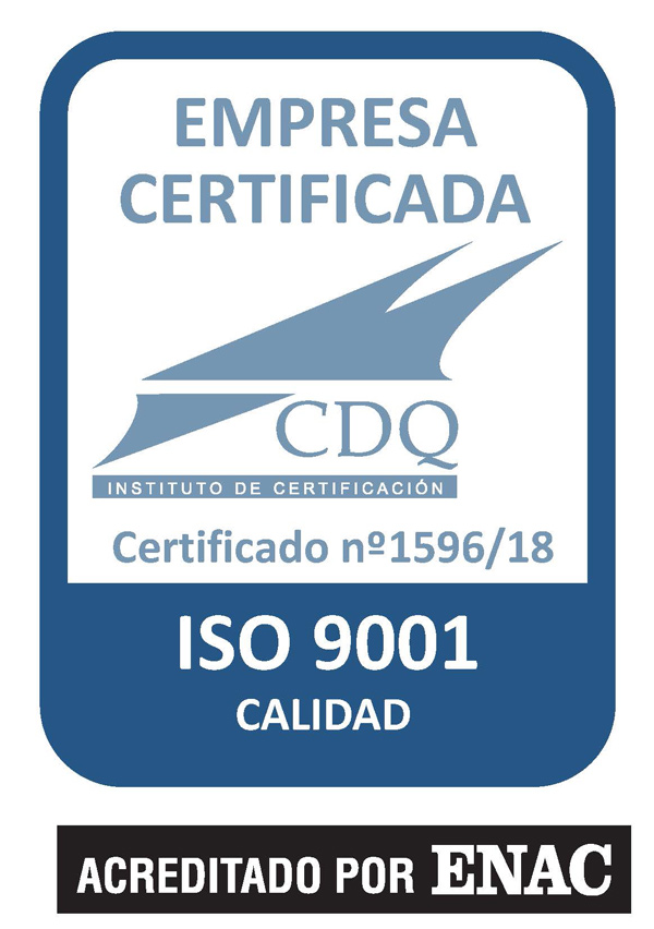 Estem certificats sota la norma ISO 9001